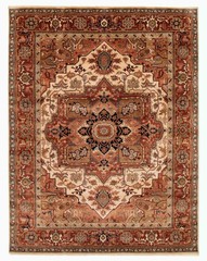 Vintage Hand-Knotted Area Rug 7’7″ x 9’10” Traditional Oriental Wool Carpet