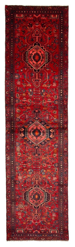 2'7" x 9'6" Vintage Hand-knotted Runner Rug Traditional Oriental Wool Carpet