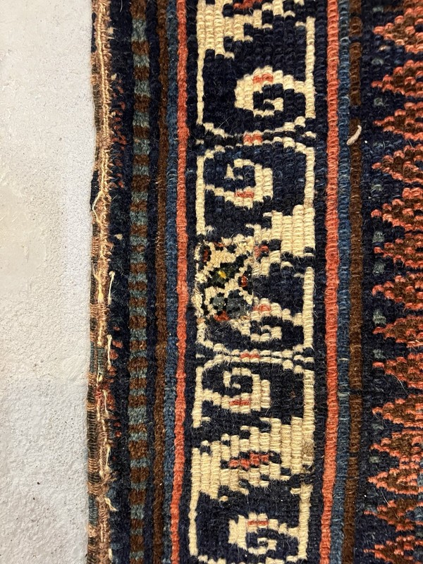 VINTAGE ANTIQUE Tribal Jaff Kurd Bag face 2.9x3.8 Professionally Washed gallery