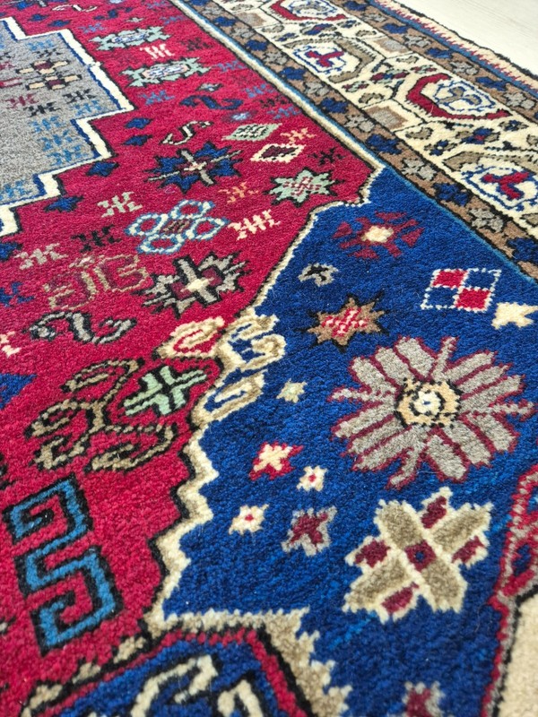 Unused Vintage Anatolian Konya Obruk Wool Rug, 57x93 in Handwoven Area Rug gallery