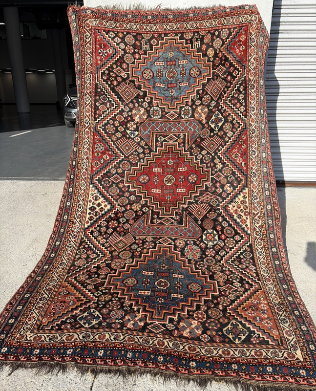 Auth: Antique Qasqai Nomadic Rug Outstanding Collectors Organic 6x10 gallery