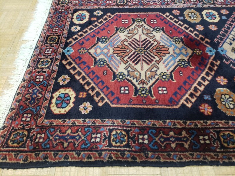 3x5 TURKISH KAZAK KARAJEH VINTAGE AUTHENTIC HAND WOVEN 100% WOOL ORIENTAL RUG gallery