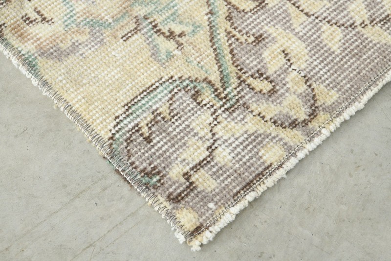 1x4 Turkish Door Mat Rug Hand-Knotted Vintage Mini Rugs Square Small Carpet,1025 gallery