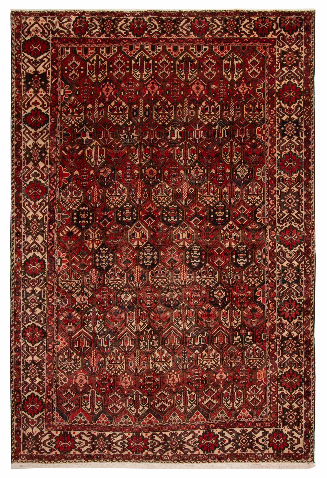 Vintage 6'11" x 10'4" Traditional Hand Knotted Vegetable Dye Wool Area Rug gallery