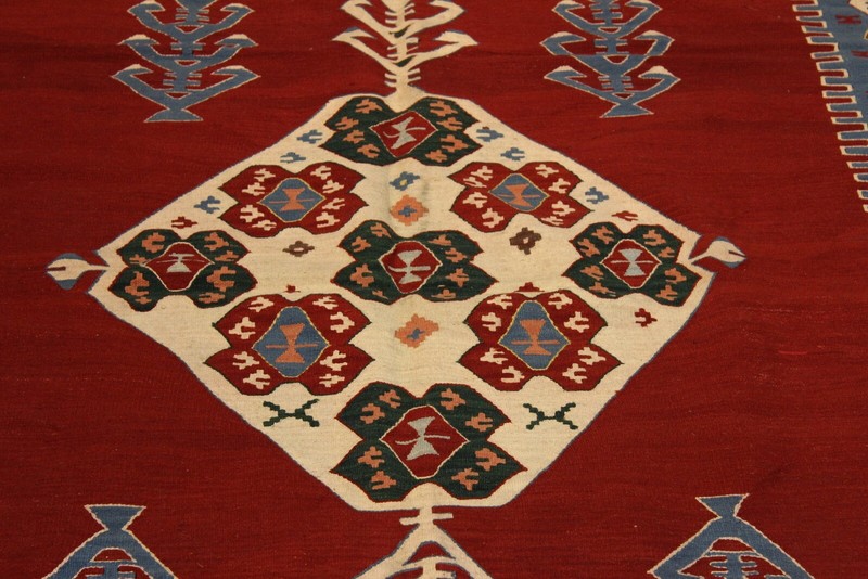Southwestern Style RUG 5' x 7' 100% wool Navajo design handmade hand woven gallery