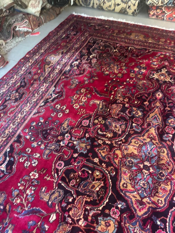 SIMI ANTIQUE. HAND MADE. 13X10 EXCELLENT CONDITION. FULL PILE. gallery