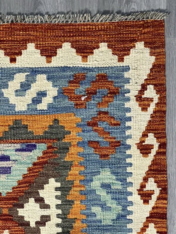 Vintage Kilim Traditional Hand Made Oriental Wool Kilim 5ftx3.2ft 155cmx102cm gallery