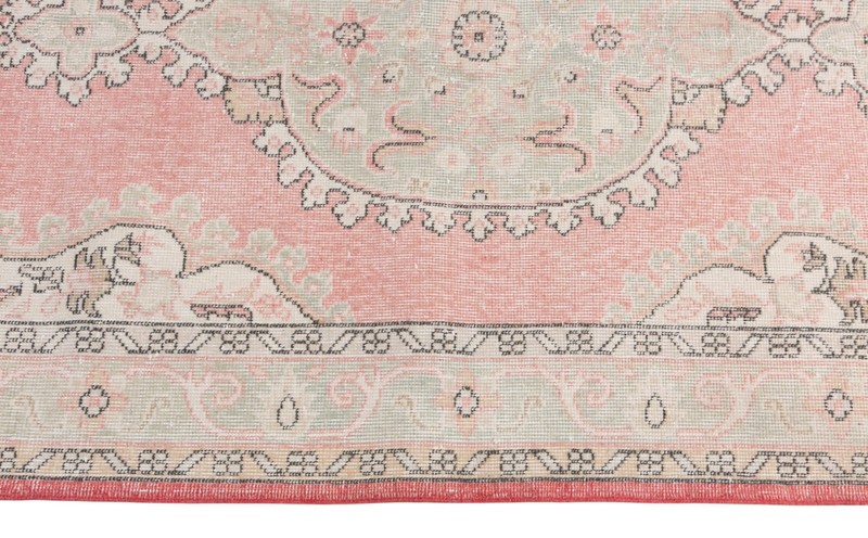Turkish Rug, Vintage Rug, 4'4 x 6'8 feet, Oushak Rug, Antique Rug, Oriental Rug gallery