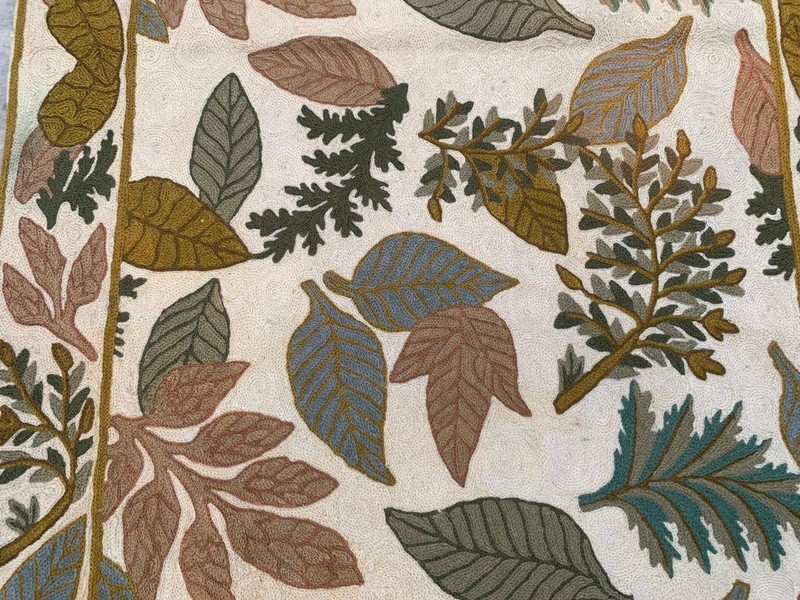 Vintage Aubusson Rug: Hand-woven Chain Stitch Carpet, Home Decor 2x4 ft gallery