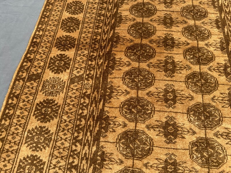 Vintage Afghan Baluchi Rug 2'10 x 6'4 ft – Handmade Wool Geometric Faded Carpet gallery