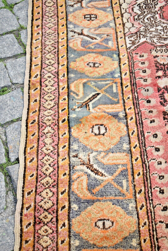 Fabulous Antique Rare Turkish Rug 45'' x 68'' Collectors Item Anatolian Wool Rug gallery