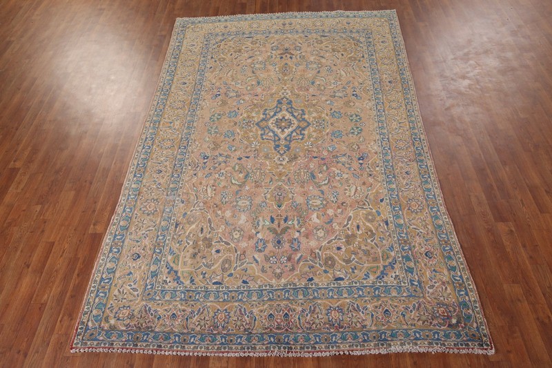 Handmade Floral Area Rug 6x10 Wool Hand-knotted Classic Home Decor Carpet gallery