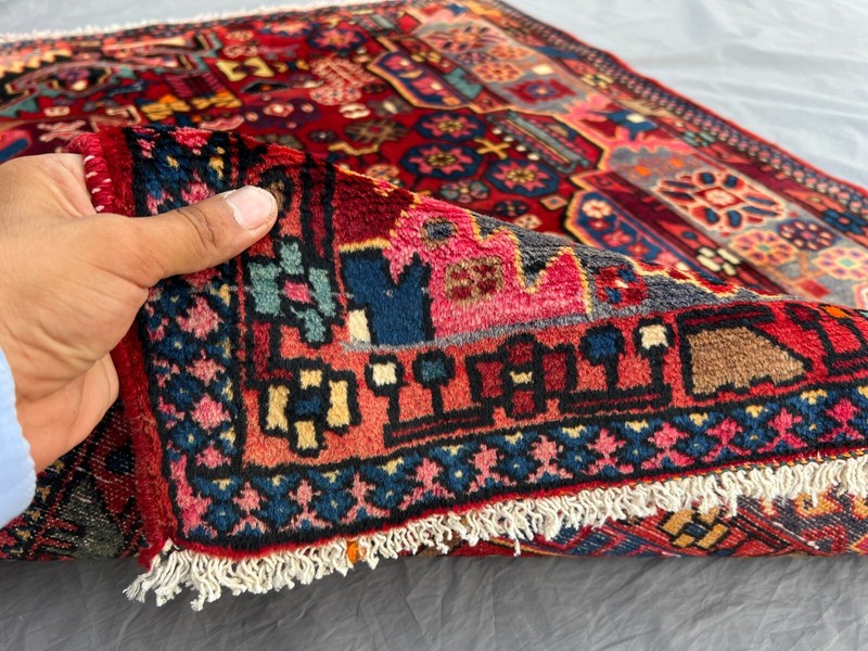 Caucasian Style Rug 3x4 – Antique Inspired Tribal Accent Wool Handmade Decor Rug gallery
