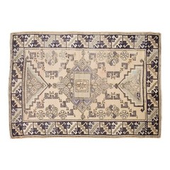Turkish Rug, Vintage Rug, 4 x 6 feet, Oushak Rug, Antique Rug, Oriental Rug