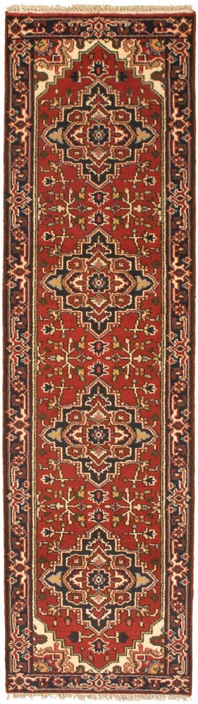 2'7" x 9'10" Vintage Hand-knotted Runner Rug Traditional Oriental Wool Carpet