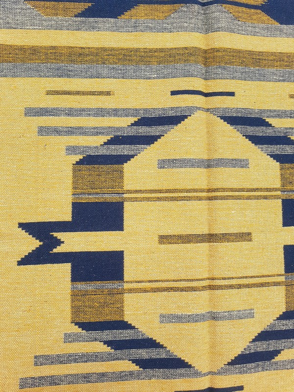 Vintage Traditional Handmade Southwestern Style Wool Multicolor Kilim 5.6x3.8 ft gallery