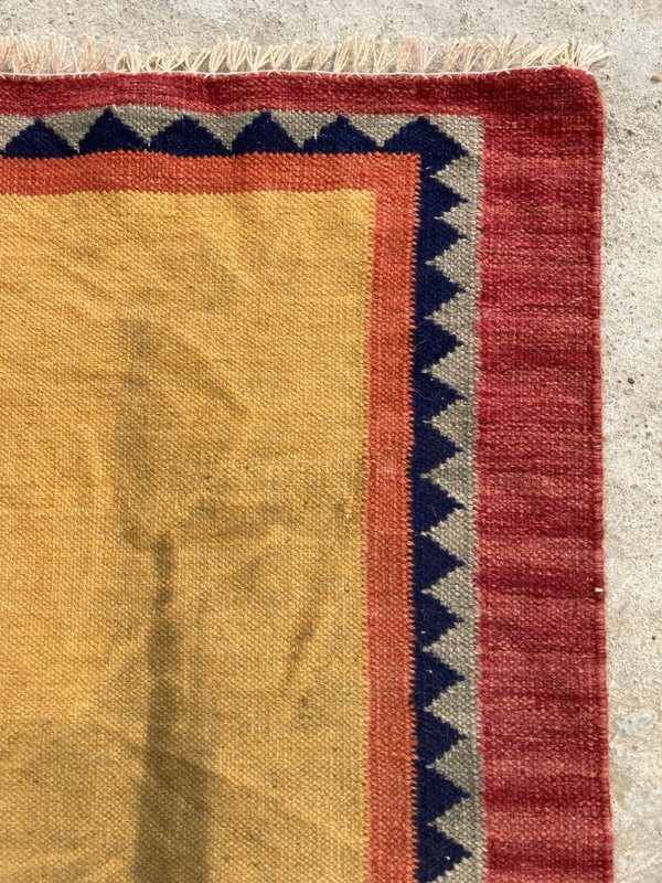 Vintage Traditional Handmade Beautiful Gabbeh Kilim Floor Rug Carpet 136x92 cm gallery