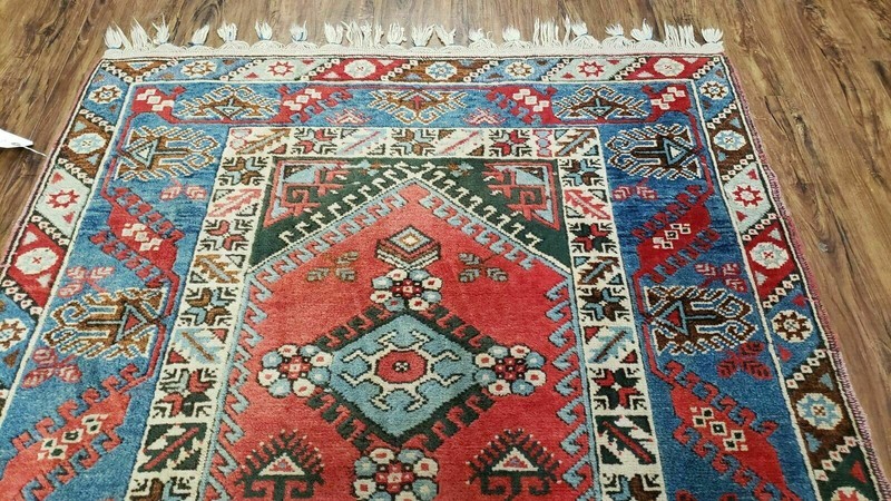 4' X 6' Handmade Turkish Super Kazak Shirvan Wool Rug Colorful gallery