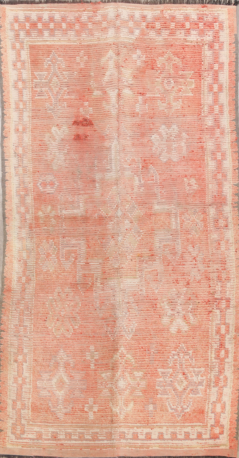 Pre-1900 Antique Tribal Moroccan Oriental Rug 5x9 Handmade Wool Carpet gallery