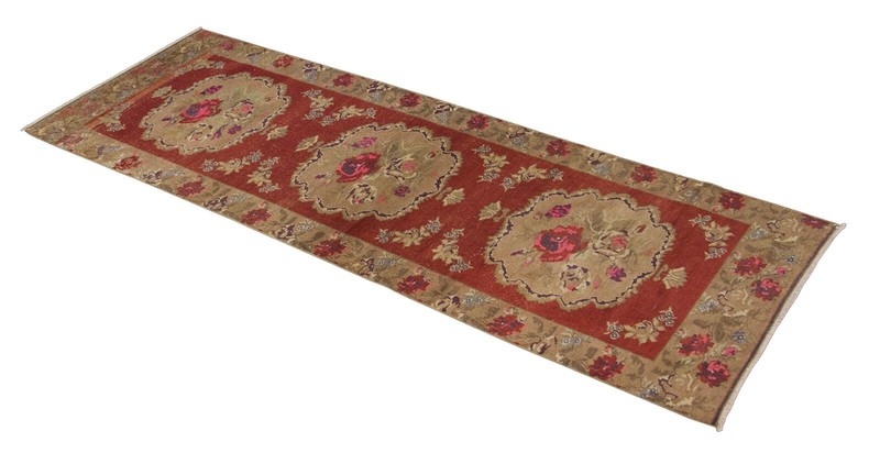 Runner Rug,Turkish Runner,Vintage Runner,Oushak Rug,Floor Rug,3'6 X 11'4 feet gallery