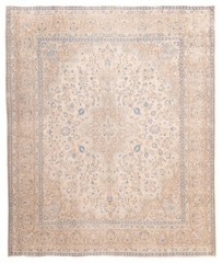 Vintage Traditional Hand-Knotted Area Rug 9’7″ x 11’2″ Oriental Wool Carpet