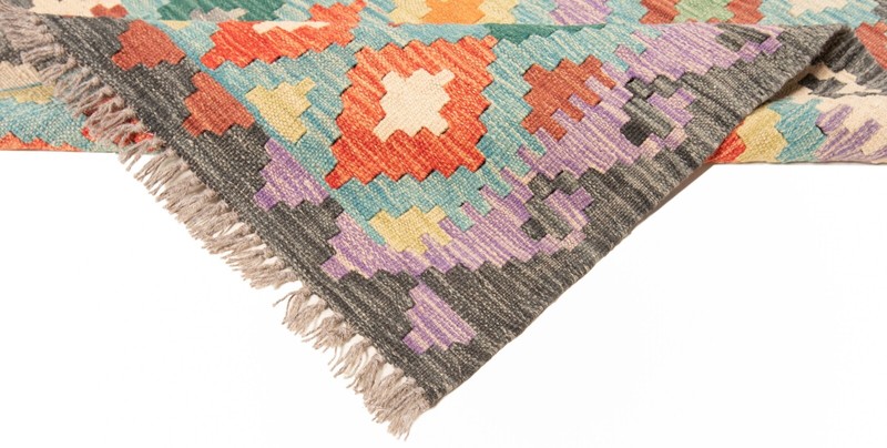 Kelim Afghan 288X83 Cm Handwoven Oriental Carpet Rug Runner gallery