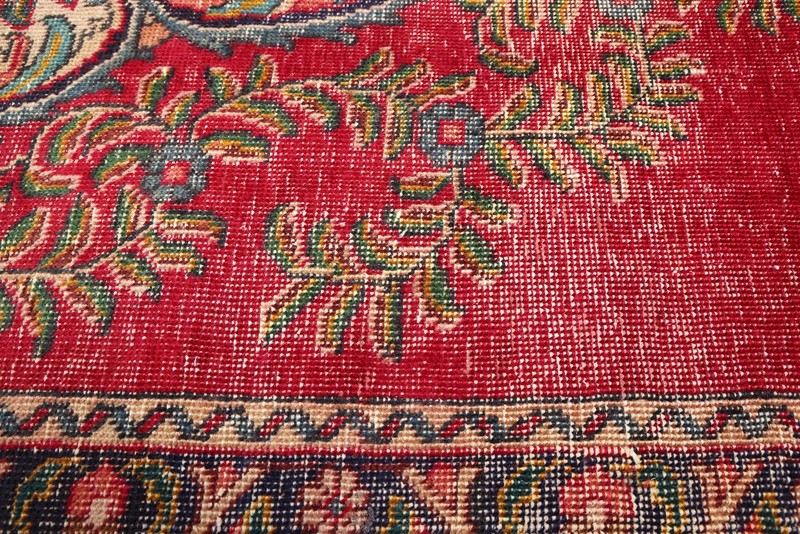 Vintage Hand-Knotted Area Rug 6'6" x 10'4" Traditional Oriental Wool Carpet gallery