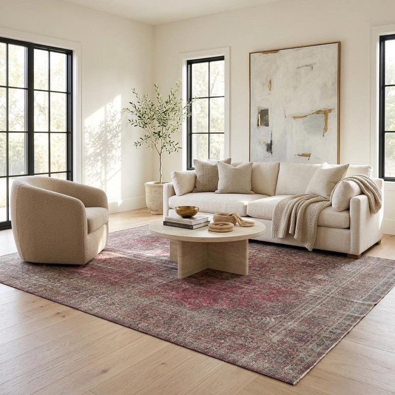 9'8" x 12'4" Hazel Vintage Hand-Knotted Wool Area Rug gallery