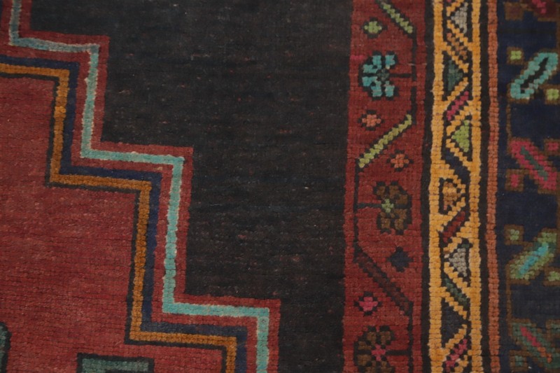 Handmade Wool 13' Runner Rug Traditional Geometric 4x13 Vintage Hallway Carpet gallery