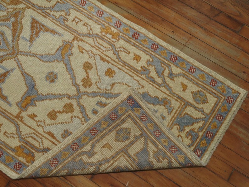 Modern Unique Turkish Oushak Ushak Rug Runner 2'8''x16'8'' gallery