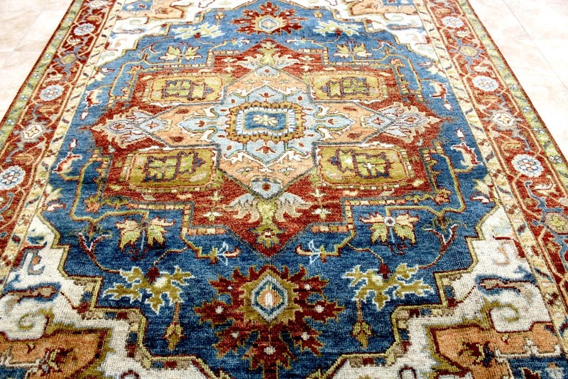 8X10 MASTERPIECE MINT HAND KNOTTED VEGETABLE DYE HERIZZ SERAPI WOOL TURKISH RUG gallery