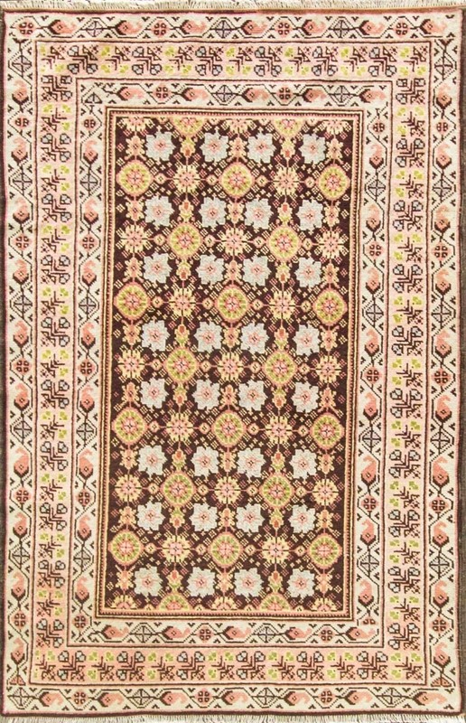 3'9" x 6'2" Unusual Old Caucasian Rug, Great Colors.#16812 AS IS gallery