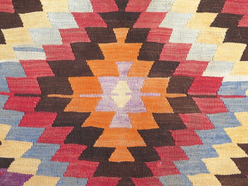 Vintage Anatolia Rug, Handmade Large Area Rugs, Floor Wool Entry Carpet 53"x112" gallery