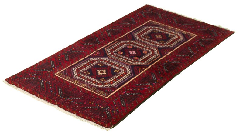 Vintage 3'1" x 6'4" Traditional Hand Knotted Vegetable Dye Wool Area Rug gallery