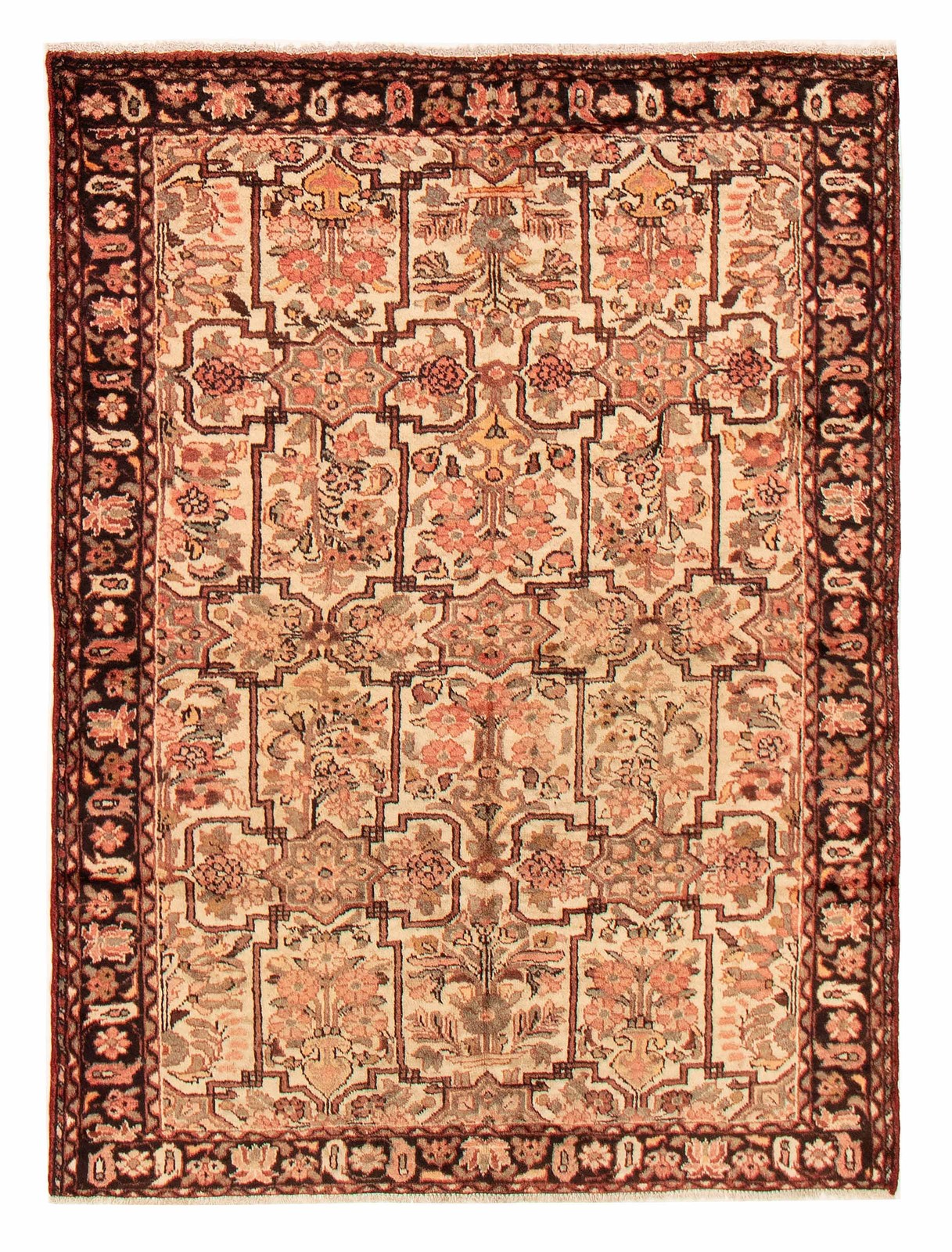 Traditional Vintage Hand-Knotted Oriental Carpet 4'9" x 6'8" Wool Area Rug gallery