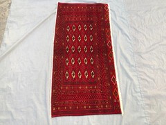 2’1 x 4’5 ft Vintage Turkmen Mowri Bukhara Rug Hand Knotted Wool Kids room Rug