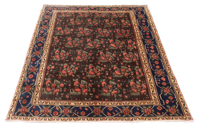 Traditional Vintage Hand-Knotted Carpet 6'3" x 9'6" Wool Area Rug gallery
