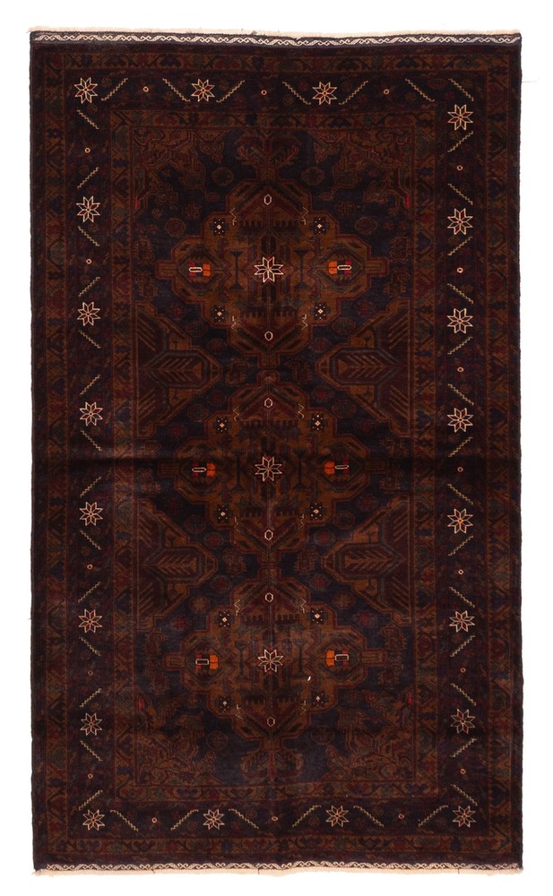 Traditional Vintage Hand-Knotted Area Rug 3'9" x 6'6" Oriental Wool Carpet