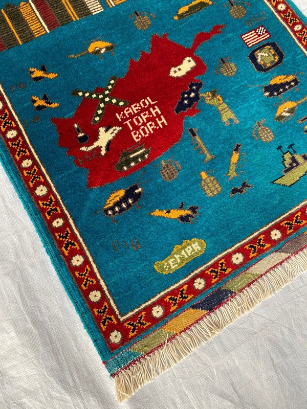 AR Afghan Handmade War Rug Baluchi Wool With Beautiful Design 93x67 cm gallery