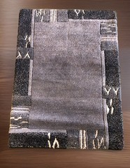 Grays Hand knotted Vtg Gabbah Gabbeh Wool/viscose Area Rug 25”x35”
