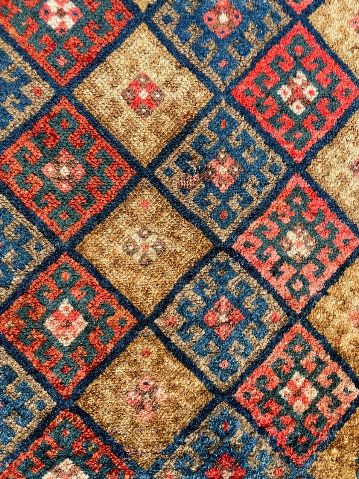 Antique Jaff Kurd Bag Face Hand Knotted 100% Wool Tribal Rug 2' x 4' gallery