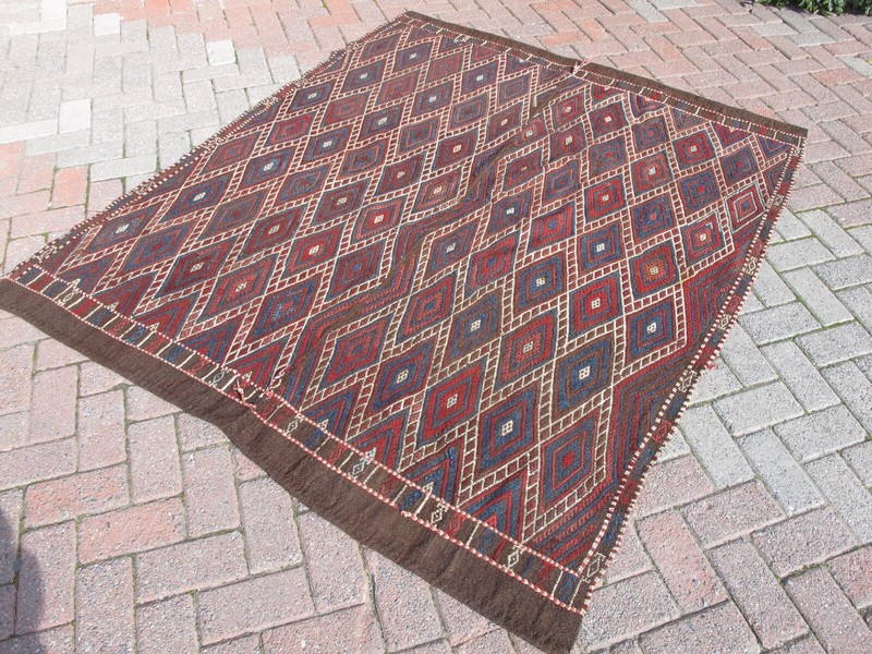 Square Kilim Rug , Vintage Boho Rug, Turkish Kilim Rug,Antique Natural Dye kelim gallery