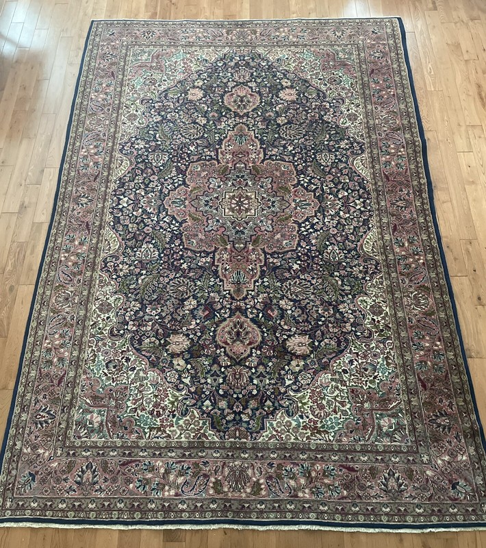 Handmade Vintage Turkish Ladik Wool Rug 40 Yrs Old 9 ft 10.11 in by 6 ft 6.74 in gallery