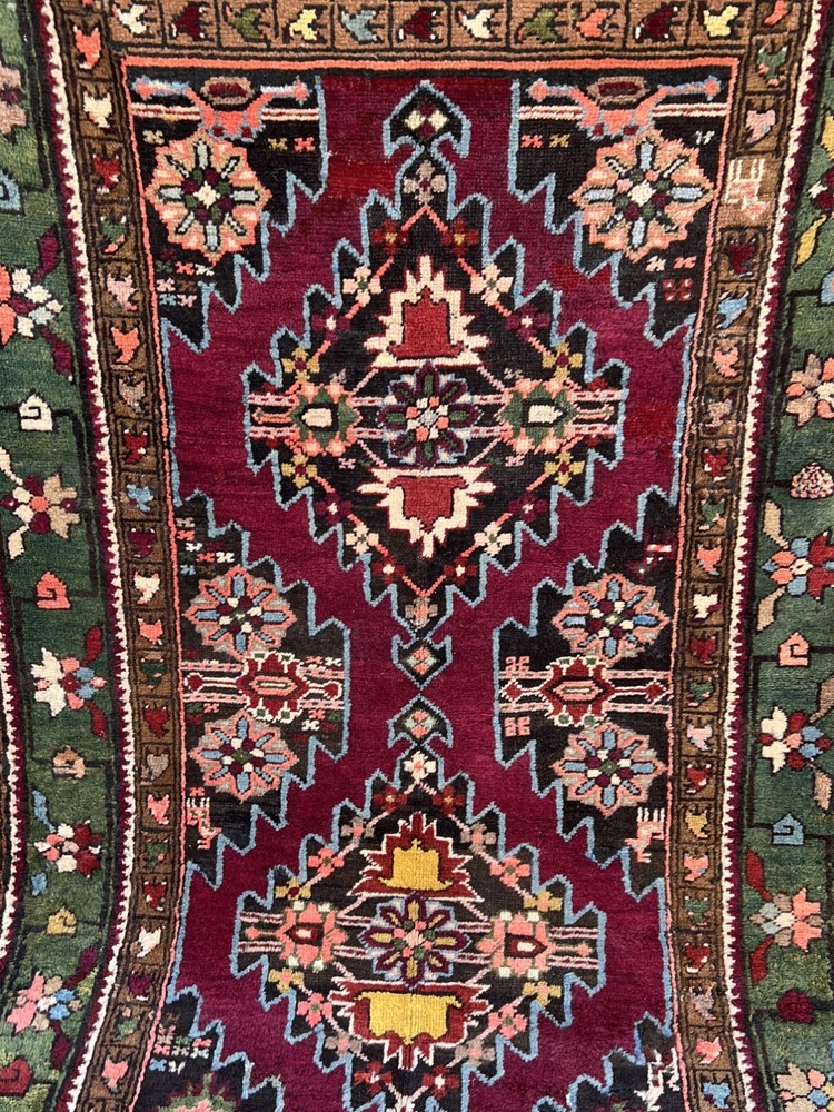 COLLECTORS' ITEM Antique Stunning Natural Vegetable Dye Shirvan Caucasian Carpet