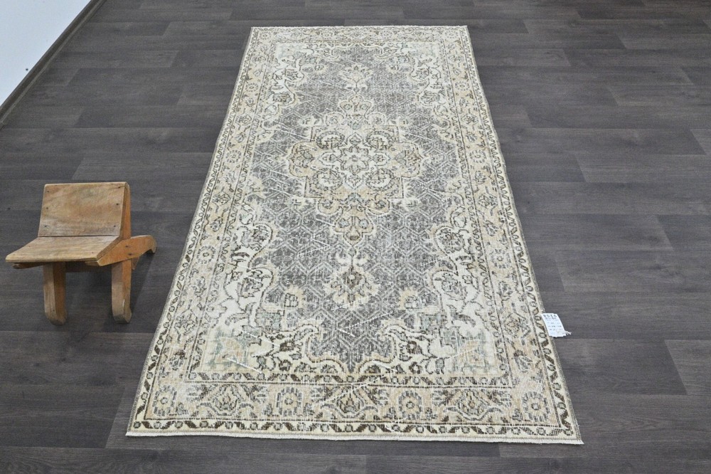 Oushak Turkish Vintage Rug 4x7 Kilim Rug Anatolian Handmade Boho Decor BEIGE