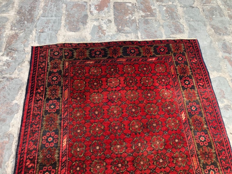 Antique Turkmen Bashiri Rug 2'9x4'1 ft Afghan Hand Knotted Tribal Wool Carpet gallery