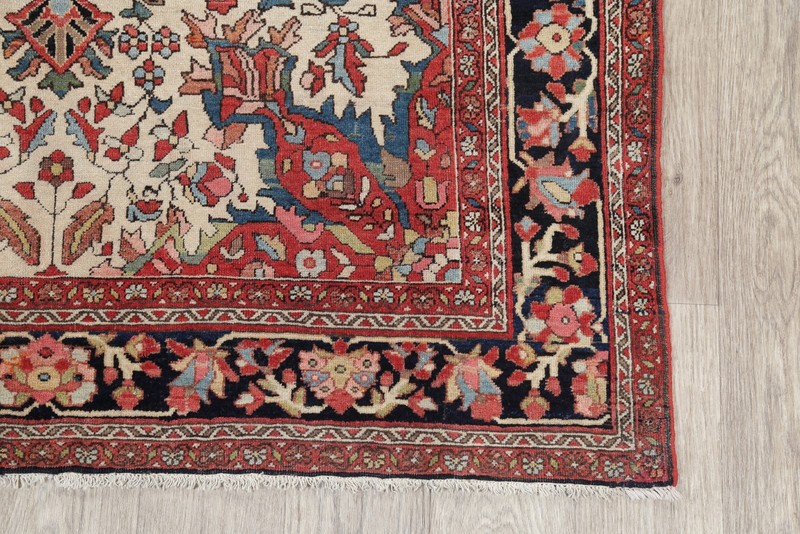 Pre-1900 Antique Traditional Area Rug 4x7 Ft Handmade 100% Vegetable Dye Carpet gallery