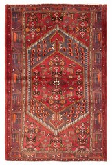 Vintage Hand-Knotted Area Rug 4’4″ x 6’9″ Traditional Wool Carpet