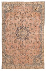 Vintage 7’6″ x 11’9″ Traditional Hand Knotted Vegetable Dye Wool Area Rug
