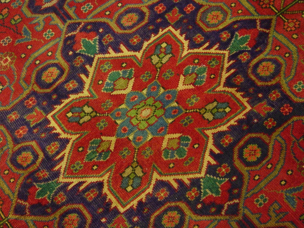 ANTIQUE Ca 1940 ESTATE RUG HERIZ (KAZAK) 5x6 SERAPI -1358
